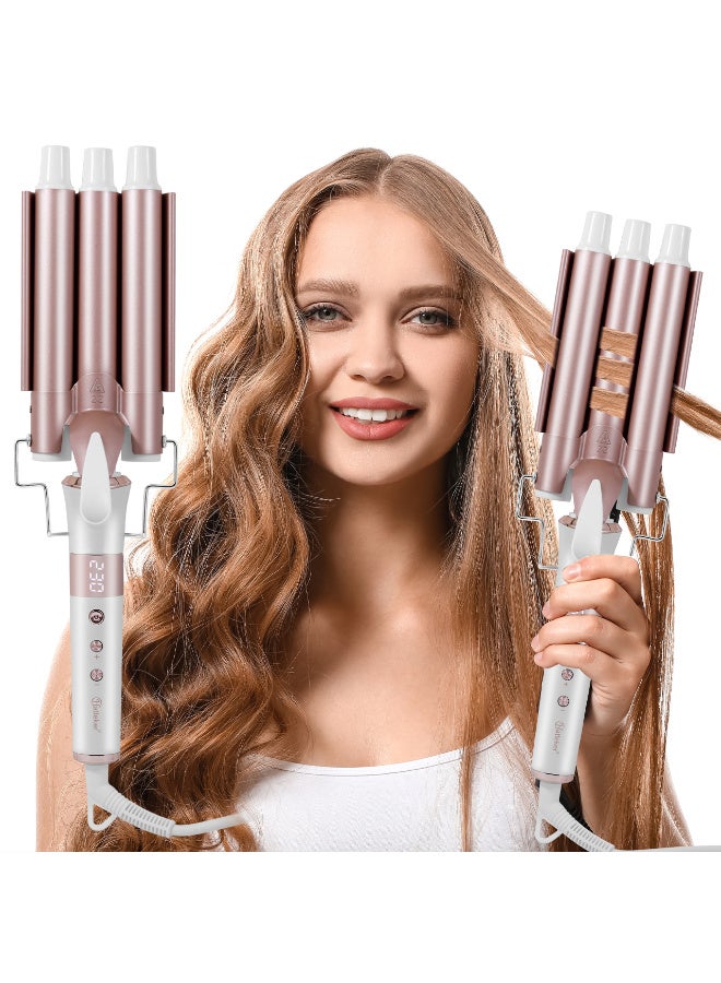 Hatteker Professional Iron Hair Curler Wave Curler LED Display Female Hair Straightener Hair Curler Tools Hairdressing Iron - Image 1
